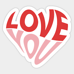 Love You Sticker